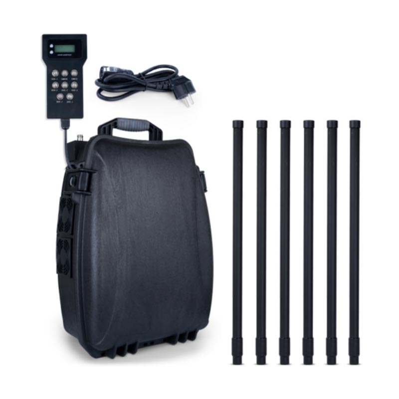 7 Bandaí Antenna Drone Dubh Cosanta Backpack Frith Drone Suaimhneas